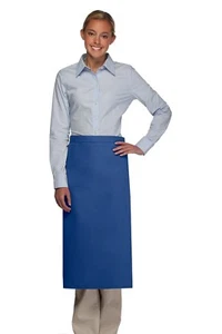 Delantales bistró largos sin bolsillo Daystar Apparel 120NP ¡Hechos en EE. UU.! - Imagen 1 de 4