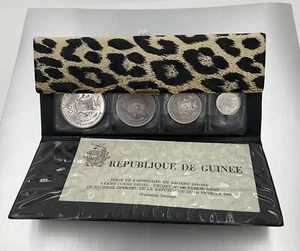1968 Silver Proof Republique Guinee Set Case COA - Picture 1 of 10