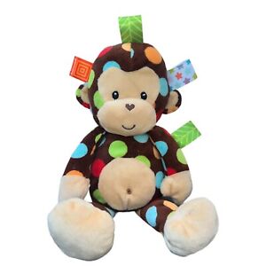 Monkey Plush Taggies Dazzle Dots 12” Soft Stuffed Animal Baby Toy Mary Meyer