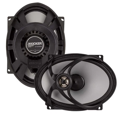 Kicker 48PSC572 5"x7" Coaxial Speakers 2-Ohm for Harley Motorcycles, Pair - Image 1 of 4