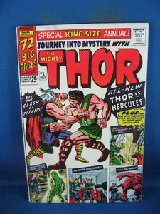 JOURNEY INTO MYSTERY KING SIZE ANNUAL 1 F VF THOR HERCULES MARVEL 1965 - Picture 1 of 2