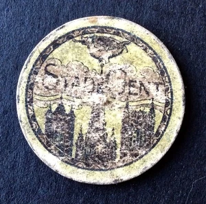 Belgium - German Occupation - Ghent/Gent - 10 Centimes cardboard - - Picture 1 of 2