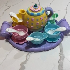 Fisher Price | Set di teiere musicali vintage 2000 pastello festa ragazze viola - Foto 1 di 16