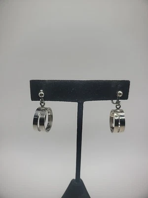 Pendientes Vintage Clip On Gota Cuelga Tono Plata Aros Redondos Joyería Disfraz Foto 1 de 4