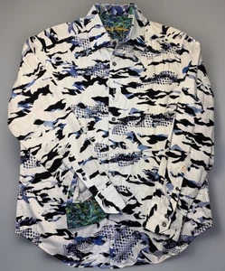 Robert Graham SCALES Multicolor Embroidered Geometric Casual Shirt - Size Medium - Picture 1 of 11
