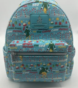 Mini borsa a tracolla Loungefly Elf The Movie canna di caramelle stampa foresta turchese - Foto 1 di 3