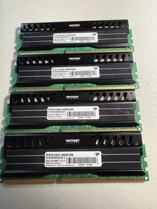 Patriot Viper 32GB (4x 8GB) DDR3 PC3-12800 Desktop Memory PV316G160C0K - Picture 1 of 3