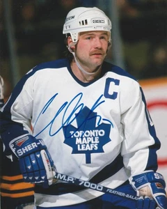 CAPTAIN WENDEL CLARK SIGNED TORONTO MAPLE LEAFS 8x10 PHOTO! Autograph - Picture 1 of 1