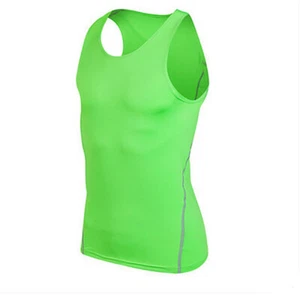 Sports Apparel Skin Tights Compression Mens Elastic Basketball Suit Vest Tops - Picture 1 of 18