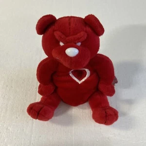 Idea Factory 1999 Meanies Valentines Heartless Bear LE 7500 Bean Bag Plush - Picture 1 of 4