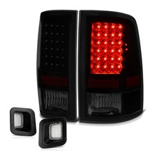 09-18 Dodge Ram 1500 2500 3500 LED License Plate Tag Light BLACK SMOKE Tail Lamp