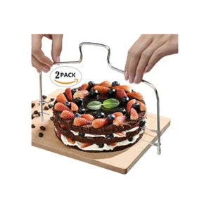 Cake Slicer Cutter & Levelling Adjustable wire Saw blade Leveller Birthday - Picture 1 of 2