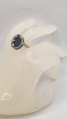 ANELLO ARGENTO  E ONICE - Immagine 1 di 4