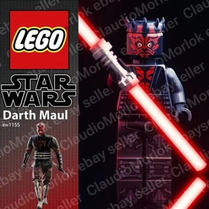 ⭐ LEGO DARTH MAUL SW1155 Minifigura Star Wars Set 75310 Jedi Sith Lord - Imagen 1 de 8