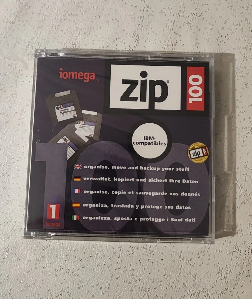 Disquette  IOMEGA ZIP 100MB 100MO    NEUVE sous BLISTER - Photo 1/1