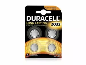 4 x Batería Duracell CR2032 Litio 3V Pila de botón 4 Baterías en Blister - Imagen 1 de 1