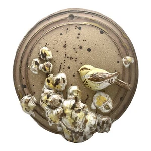 BONNIE STAFFEL HANDCRAFTED STUDIO WALL PLAQUE POTTERY ARTIST POTTER MICHIGAN VTG - Picture 1 of 7