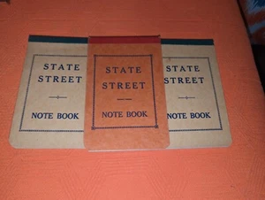 Vintage State Street Bank Note Book Blank NOS (3) - Picture 1 of 5