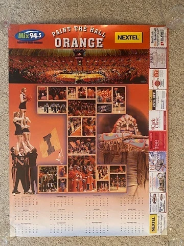 2007 ILLINOIS FIGHTING ILLINI BASKETBALL POSTER CALENDAR PAINT THE HALL ORANGE Cover