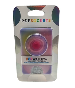 PopSockets Popwallet+ Cell Phone Wallet & Grip Stand Aura Clear - PLEASE READ - Picture 1 of 4