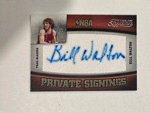 2009-10 Timeless Treasures Private Signings Bill Walton #7 auto/25 HOF