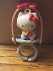 Vintage 1970's Sanrio Hong Kong Hello Kitty With Blue Ring Jewelry Charm *Rare