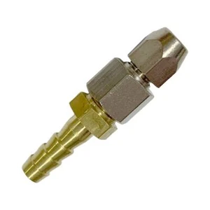 Compression 4mm OD to 6mm Hose Barb Fitting Transmission Cooler Line Brass A8 - Picture 1 of 4