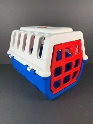 Estuche de transporte de animales domésticos Battat de la década de 1990 para veterinario 9,5 pulgadas de alto 10,5 pulgadas de largo 8 pulgadas de ancho Foto 1 de 3