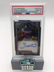 2024 Bowman Cromo Yoeilin Cespedes Auto PSA 10 - Foto 1 di 2