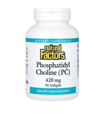 Natural Factors Fosfatidilcolina 420 mg, 90 cápsulas blandas Foto 1 de 2