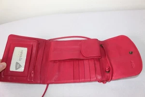 Tula Red Leather Sm all Crossbody Bag / Travel Wallet / Belt Bag - Picture 1 of 13