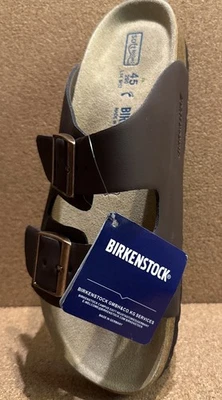 SOLO ZAPATO DERECHO Birkenstock Arizona Sandalia Cuero Marrón EE. UU. 12 UE 45 Nuevo Foto 1 de 4