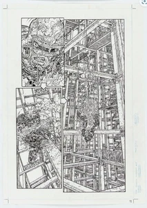 Juan Jose Ryp FRANK MILLER'S ROBOCOP 9 pg 11 INSANE ROBOCOP VS ROBOCOP 2 - Bild 1 von 4