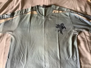 MEN’S PACIFIC LARGE POWDER BLUE V NECK T SHIRT.USED. - Picture 1 of 13