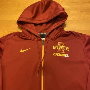 Nike Iowa State Cyclones Red Full Zip Hoodie Size XL 697268-698 - Picture 1 of 18