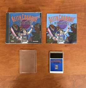 Keith Courage in Alpha Zones (TurboGrafx-16) Great Cond CIB Complete w/ Comic