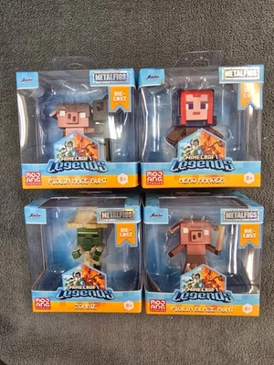 Complete Set of All Four Jada Minecraft Legends 2.5" MetalFigs - Image 1 of 4