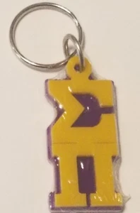 Sigma Pi Keychain Key Ring Letters Key Chain - Picture 1 of 2