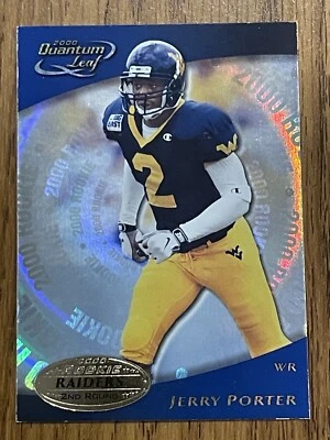 2000 QUANTUM LEAF ROOKIE #334 JERRY PORTER RAIDERS SWEET!! LOOK AT THIS ONE!! - Image 1 of 4