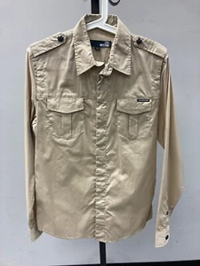 $299 Love Moschino Military Style Shirt Sz M - Picture 1 of 7