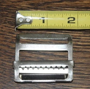 Lote de 5 hebillas de escalera deslizante de metal níquel con mandíbula ajustable hebilla de 1 1/2 - Imagen 1 de 9
