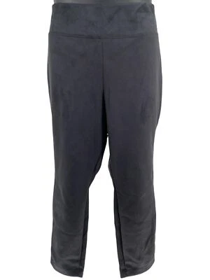 Legging de gamuza sintética negro para mujer con control de abdomen Foto 1 de 3