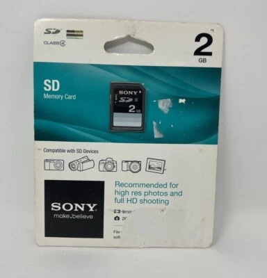 Sony 2GB SD Card - OEM - SF2N1/TQ - Image 1 of 2
