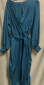 ๐งท CITY CHIC WOMEN'S PLUS SIZE OPULENT WRAP DRESS , TEAL 16 ๐ - Picture 1 of 4