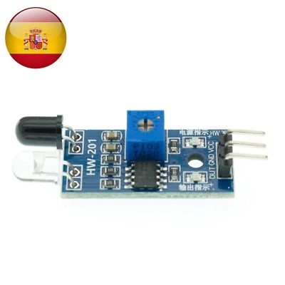 MODULO SENSOR DE INFRARROJOS DETECTOR OBSTACULOS IR Arduino Raspberry - Imagen 1 de 3