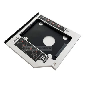 with Bezel Front Panel 2nd Hard Drive HDD SSD Caddy for HP EliteBook 2530p 2540p - Afbeelding 1 van 8
