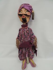 Vintage Punch & Judy Puppet c1950 Ali Baba Character Papier Mache