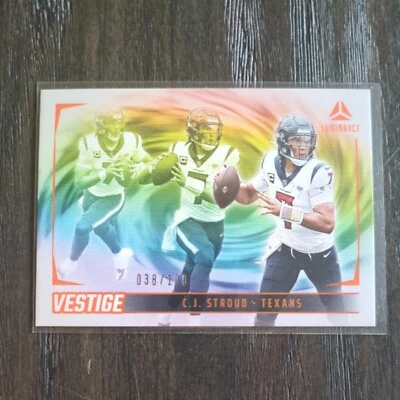 2024 Panini Luminance - Vestige Orange #VES-CSD C.J. Stroud /100 - Image 1 of 2