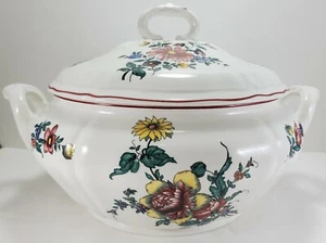 Villeroy & Boch Alsace Soup Tureen 3.5 Qt White Multi-Color Floral Covered Bowl - Picture 1 of 9