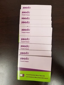 1 CARTE MULTI SIM 3G KOODO MOBILE - GRATUITE.ACTIVATION GRATUITE.NUMÉRO GRATUIT !!! - Photo 1 sur 4